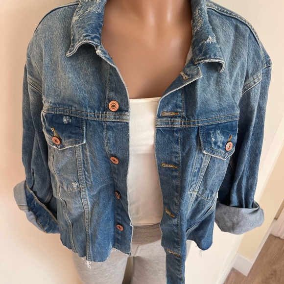 FREE PEOPLE Jean jacket - Picture 7 of 15